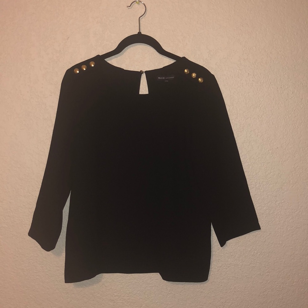 Sezane x Madewell Black Top -small